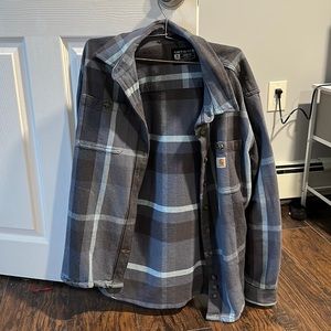 Women’s carhartt loose fit heavyweight flannel